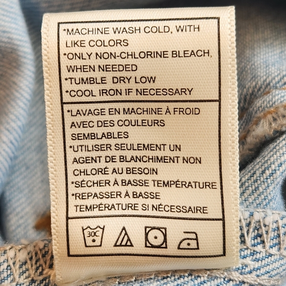 Steve Madden Jumpsuit L Light Blue Denim Eira Jean Relaxed Fit Front Zip New$130 - Picture 16 of 16